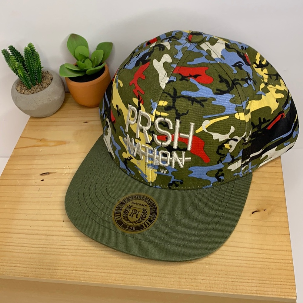 PARISH NATION Army SnapBack Hat NWT
